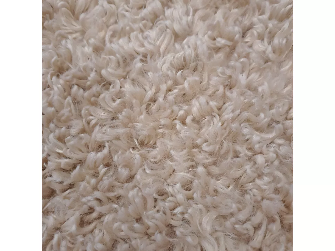 Tapis déco rond en polyester 90x90cm