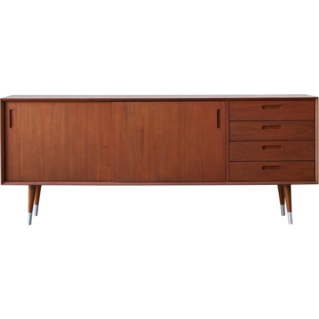 Buffet en acajou massif L 200 cm Magda 50's