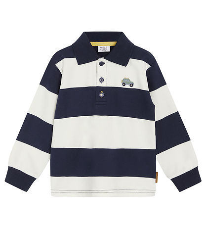 Hust and Claire Sweatshirt - HCStevie - Blåes m. Striber