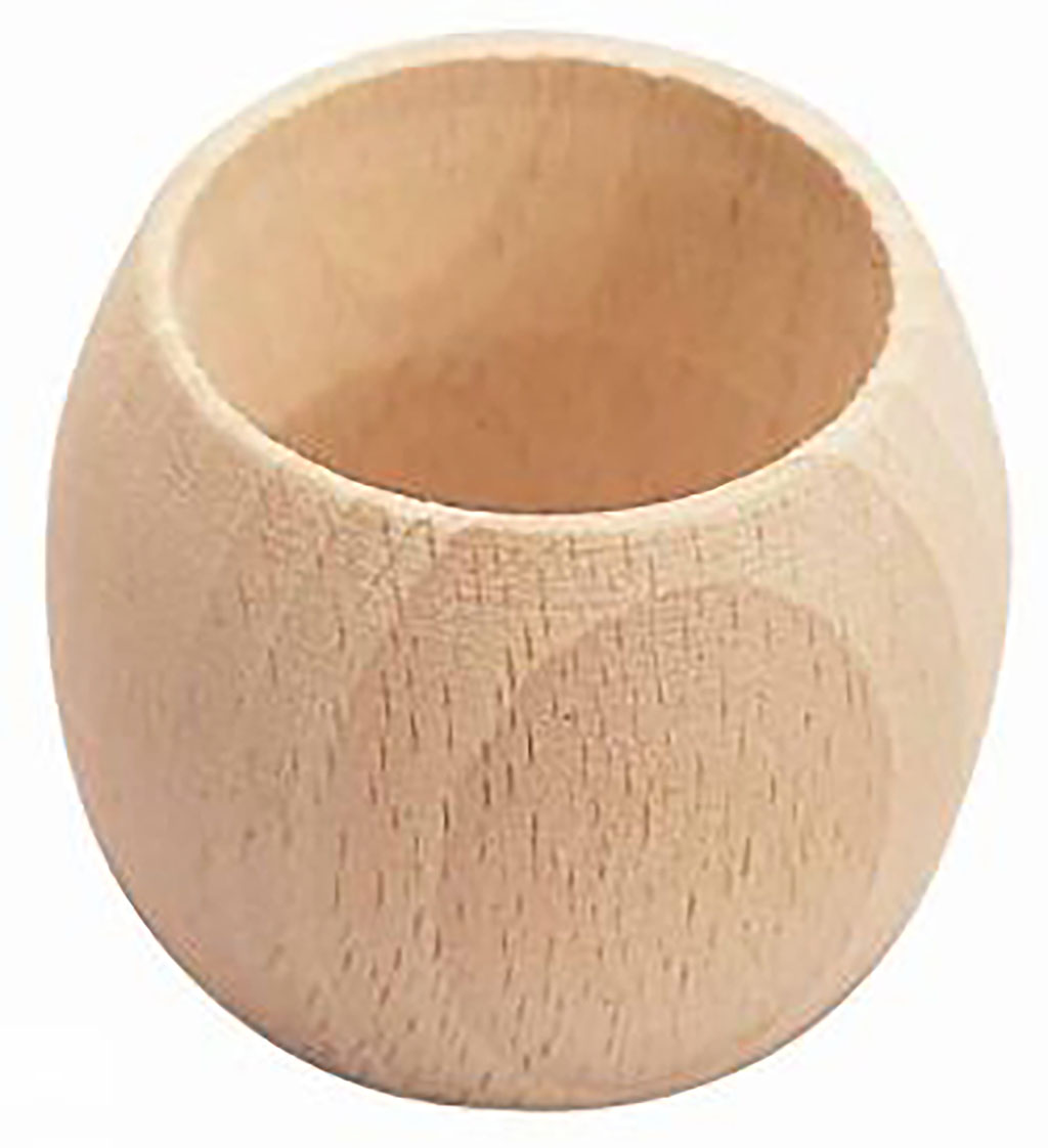 Rond de serviette bois D 4x5cm