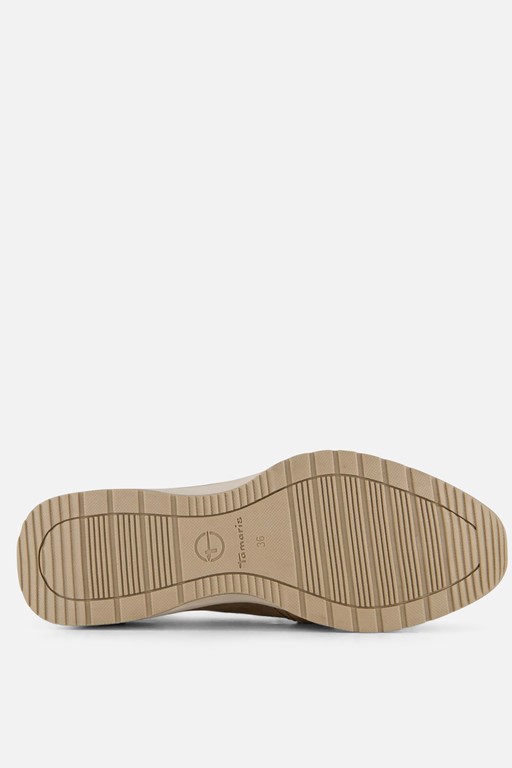Tamaris Instappers taupe Textiel