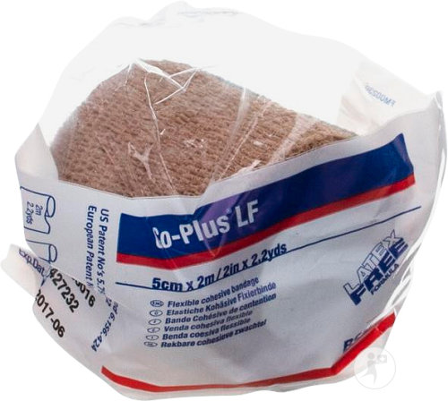 Bsn Medical Co-Plus LF Flexible Cohésif Bandage Sans Latex 2m x 5cm Chair 1 Pièce