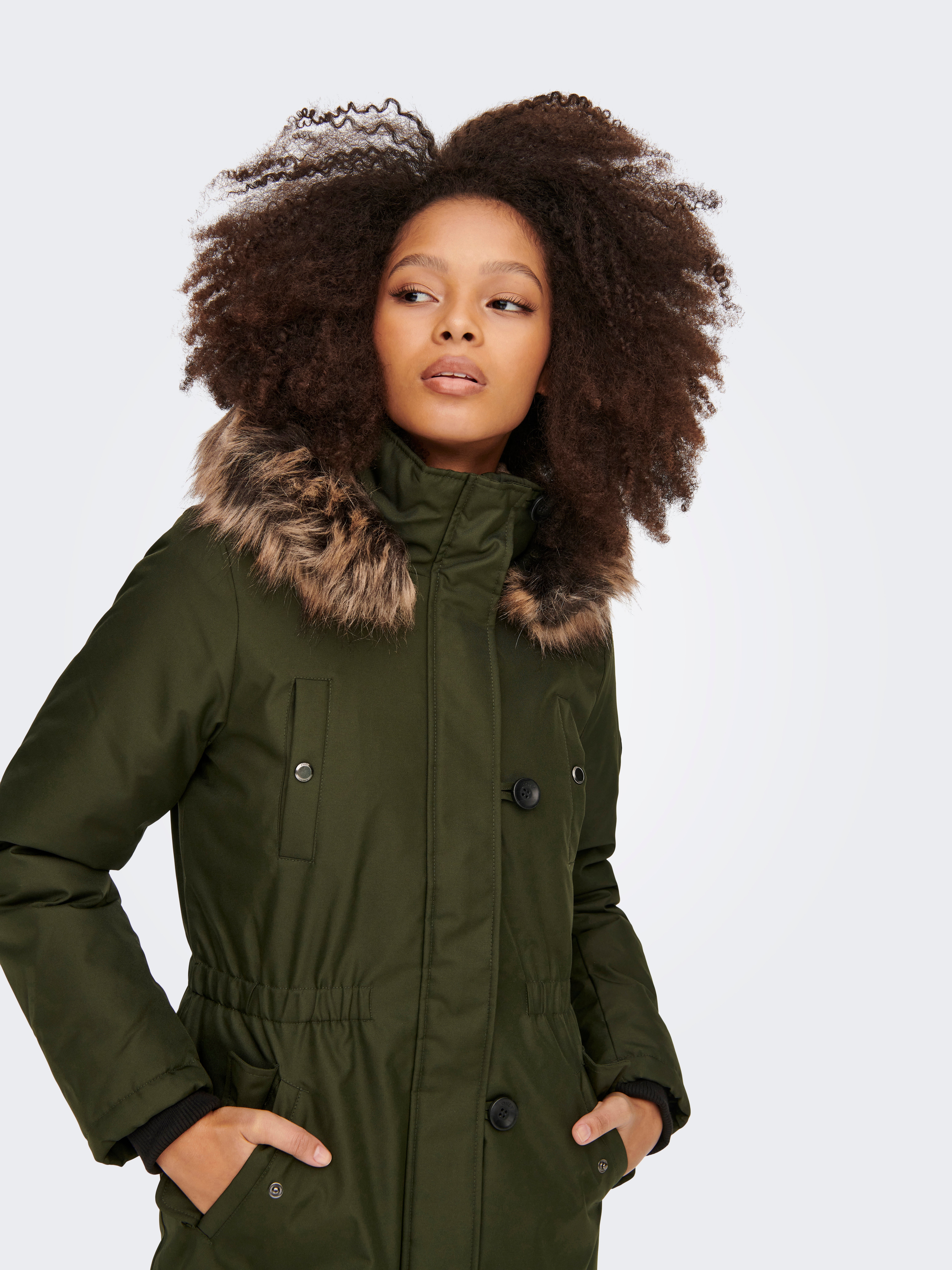 ONLIRIS Langer Parka Rosin