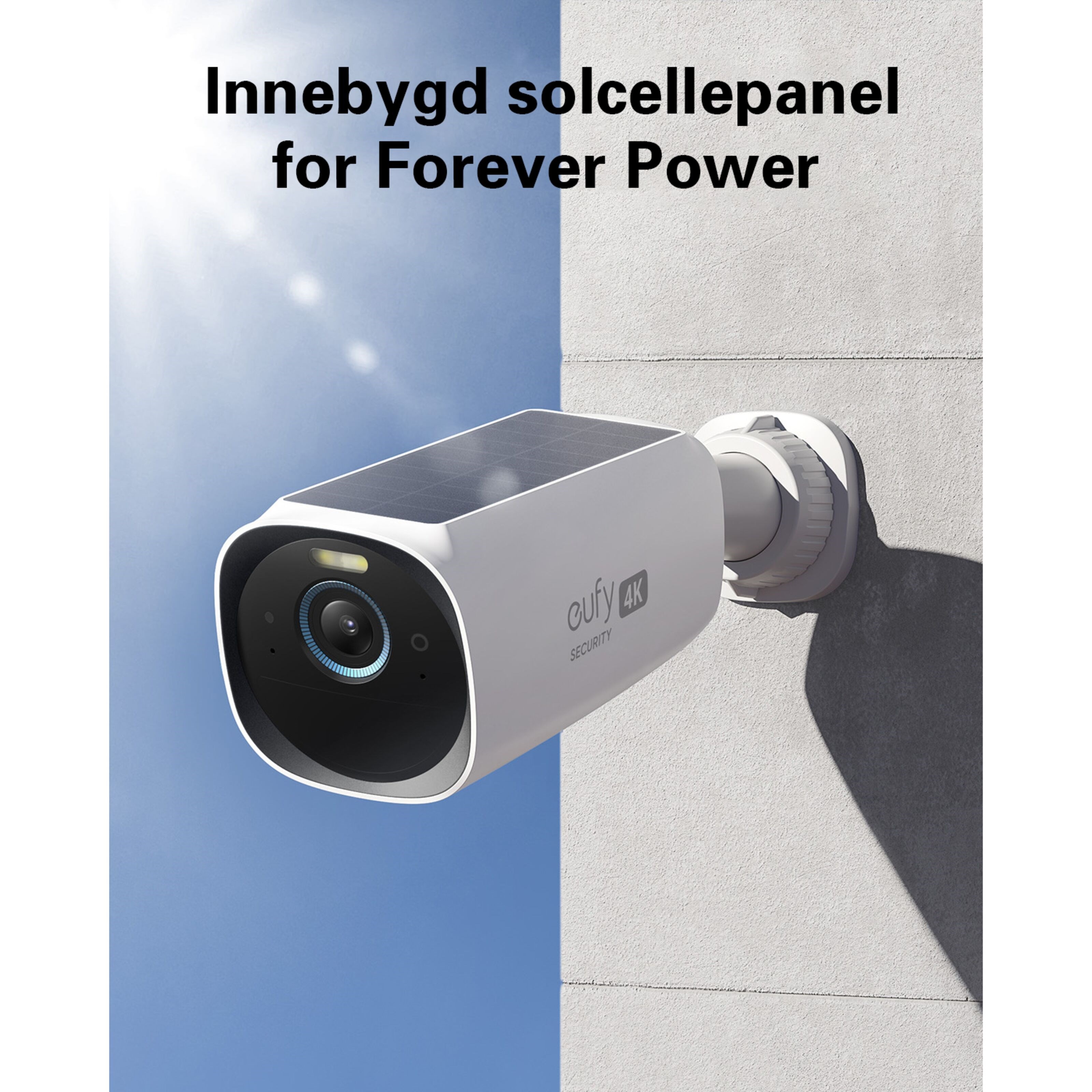 Eufy EufyCam 3 kit med solpanel - 4 kameraer