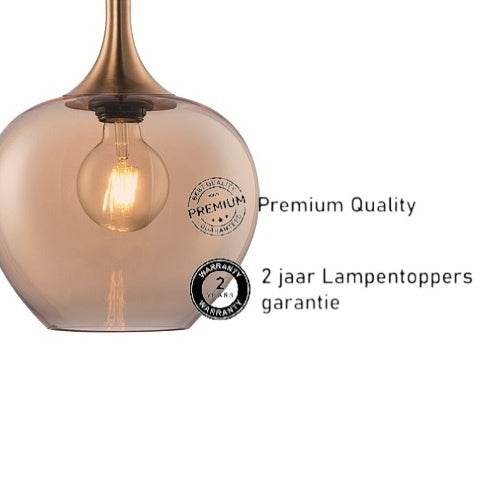 Freelight Freelight Plafondlamp Fresu Amber Glas Ã 24cm Fitting E27