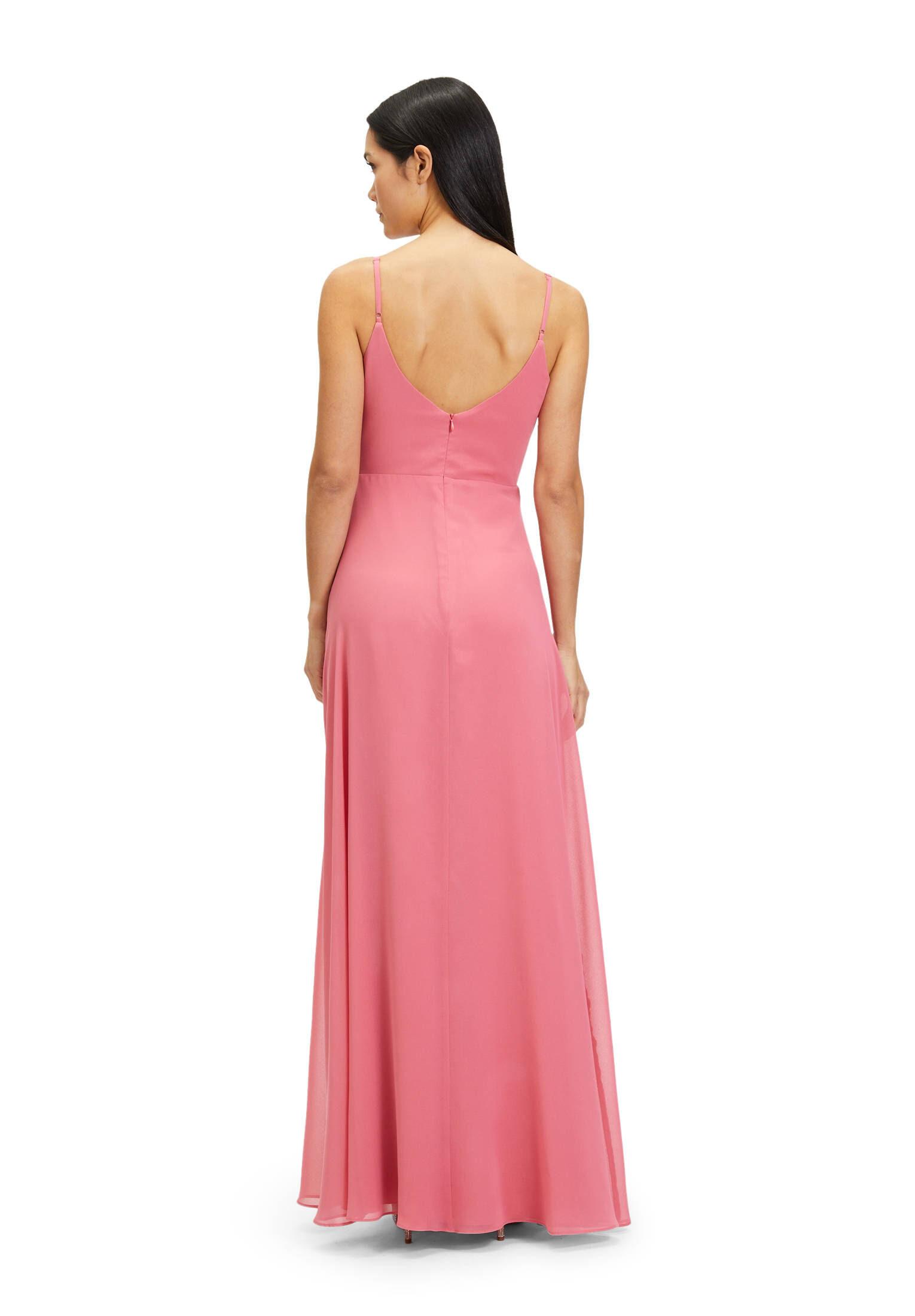 Vera Mont| Damen Chiffonkleid mit V-Ausschnitt