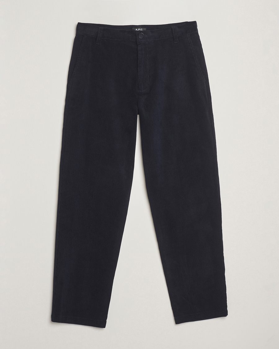 A.P.C. Lawrence Corduroy Trousers Dark Navy