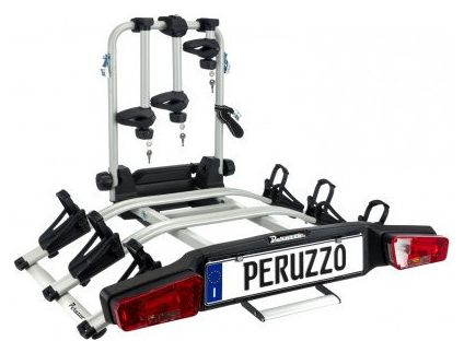 Porte-Vélo sur Boule d'Attelage Peruzzo E-Bike Zephyr 3 Vélos