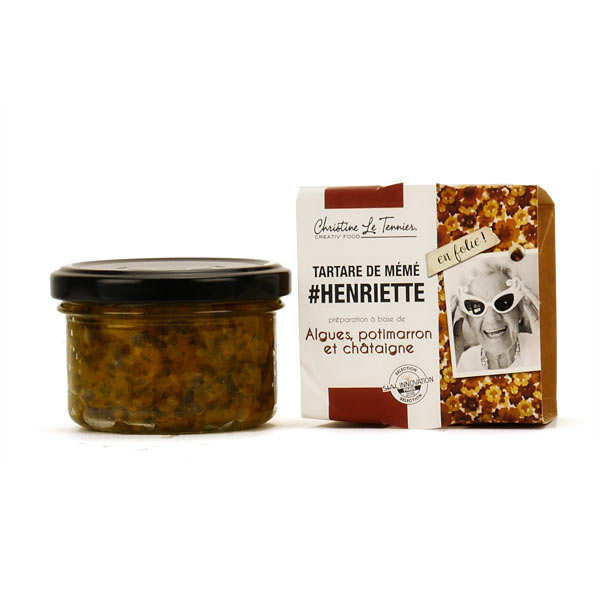 Tartare d'algues au potimarron et à la châtaigne