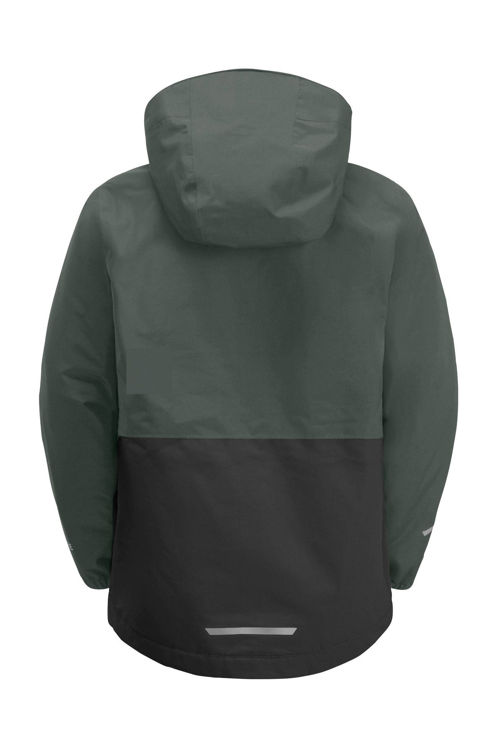 Jack Wolfskin jas Snowy Days groen/zwart