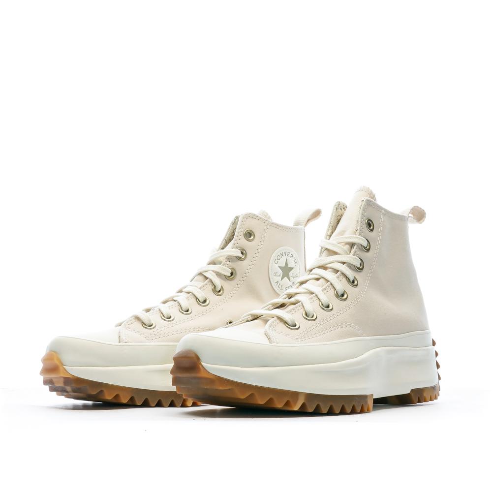 Converse Baskets Écru Femme Converse Run Star Hike Hi Natural
