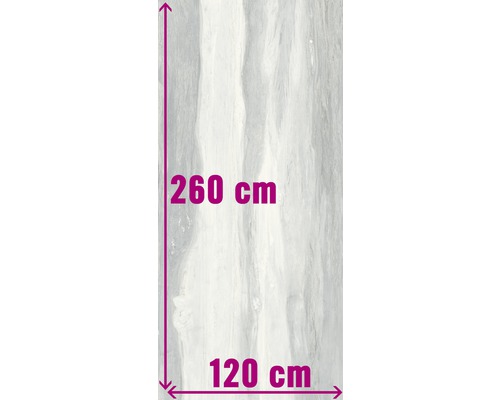 XXL porseleinen steengoed wand- en vloertegel Marblewood Perla gepolijst 120 x 260 cm 7 mm