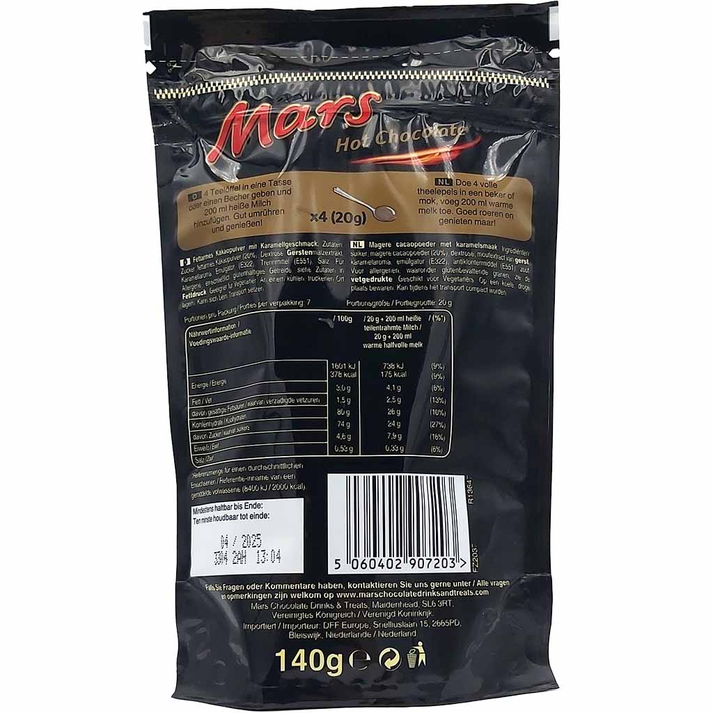 Mars Hot Chocolate Getränkepulver 140g MHD:30.4.25