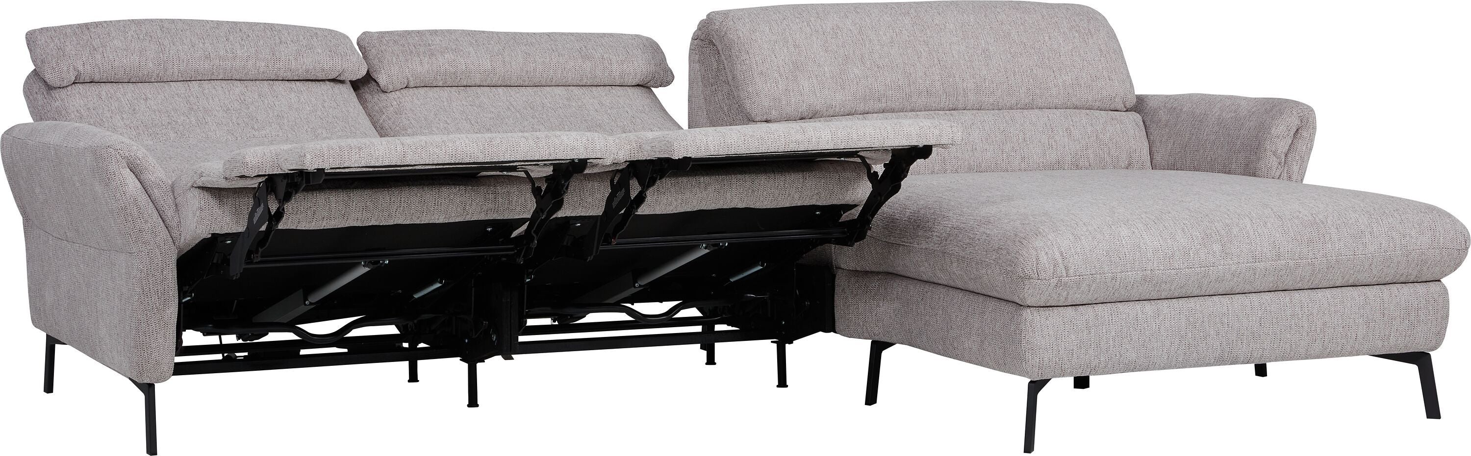SEBO Ecksofa - Hellgrau / B: 284.0 cm x T: 161.0 cm x H: 84.0 cm