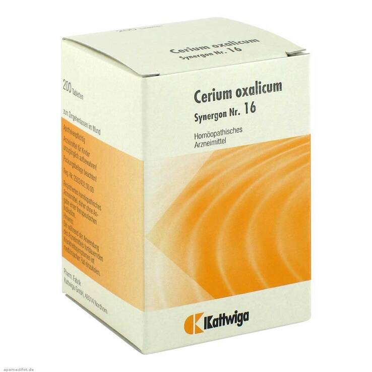 Synergon 16 Cerium oxalicum Tabletten, 200 St