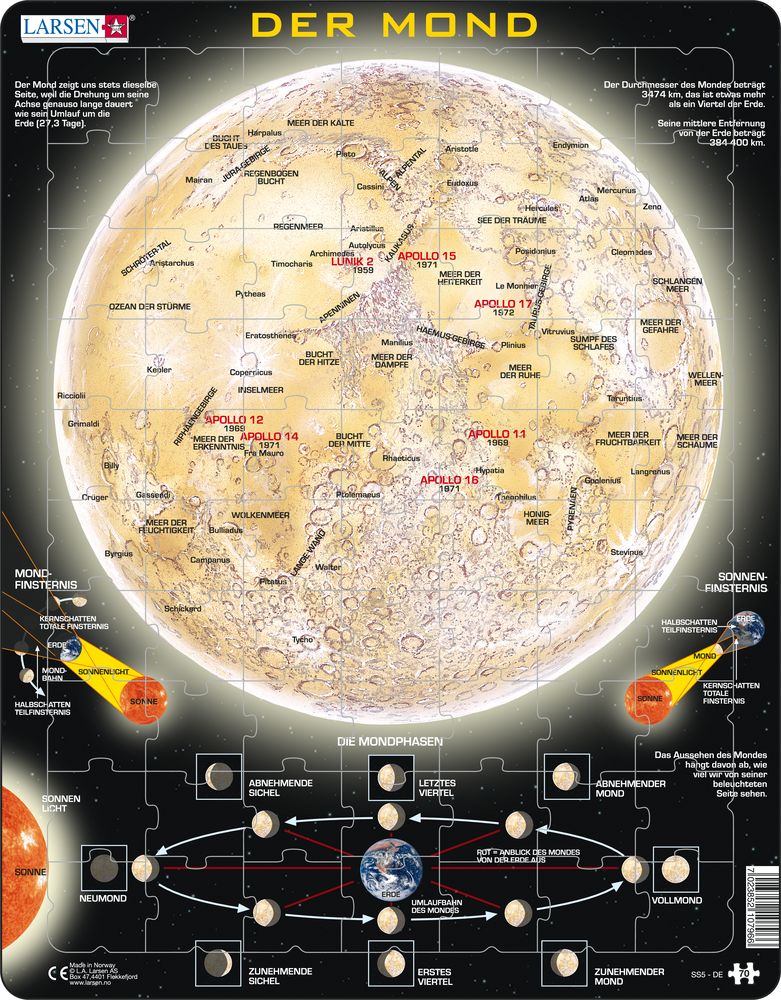 Larsen Puzzle Puzzle - Der Mond