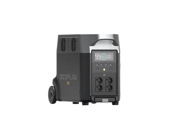 EcoFlow Delta Pro - Transportabel strømstation - AC 220-240 V - litiumjernfosfat - 3600 Wh - Wi-Fi, Bluetooth - output-stikforbindelser: 14
