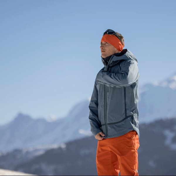 Veste ski de randonnée AYAQ LONAK HARDSHELL JACKET BLUE SLATE