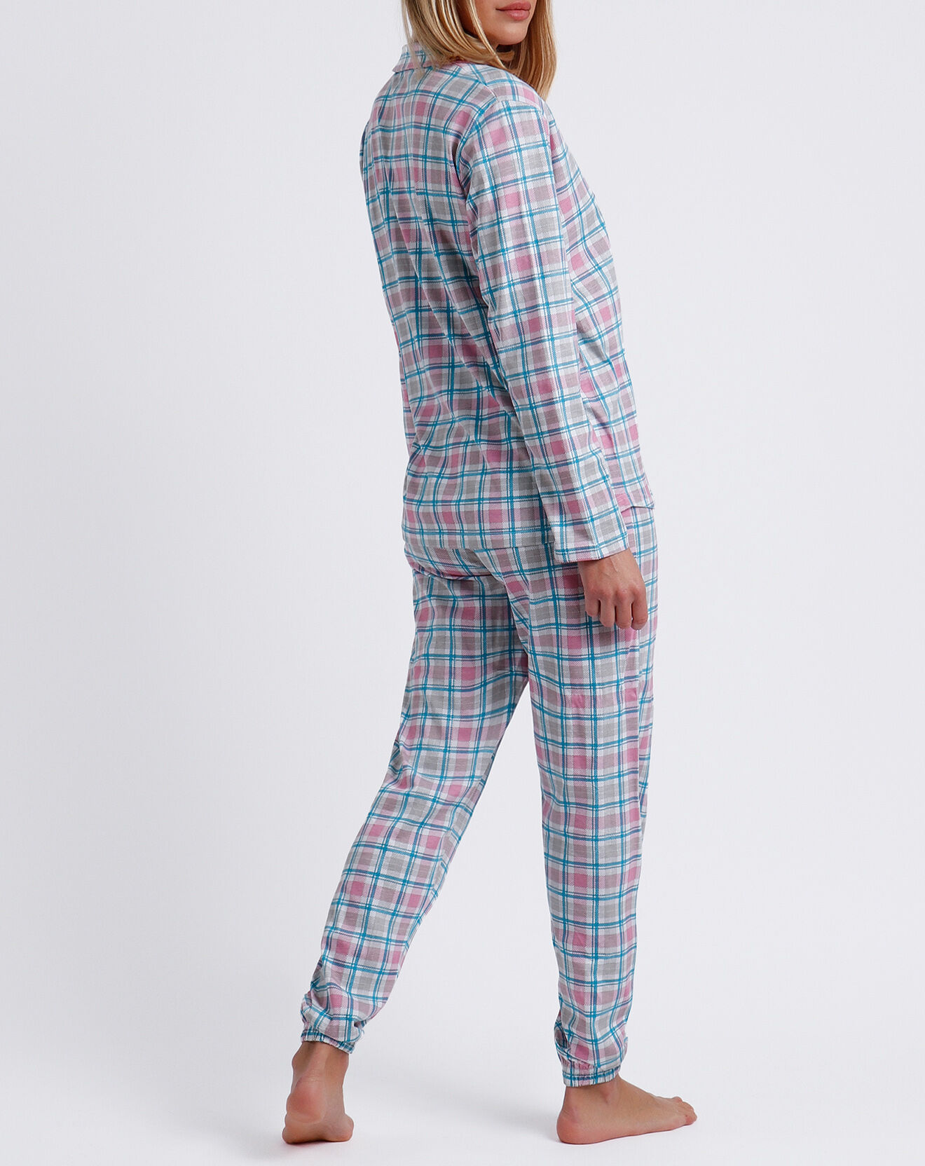 Admas Pyjama T-Shirt Manches Longues & Pantalon rose