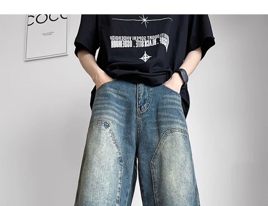 Plummie - Mid Rise Washed Denim Shorts
