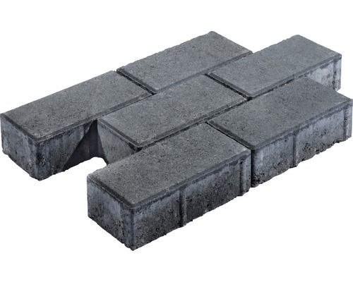 Rechthoekige straatsteen, antraciet, 20 cm x 10 cm x 6 cm