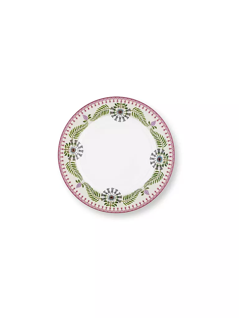 PIP STUDIO Frühstücksteller gross LILY & LOTUS 23cm Off White weiss