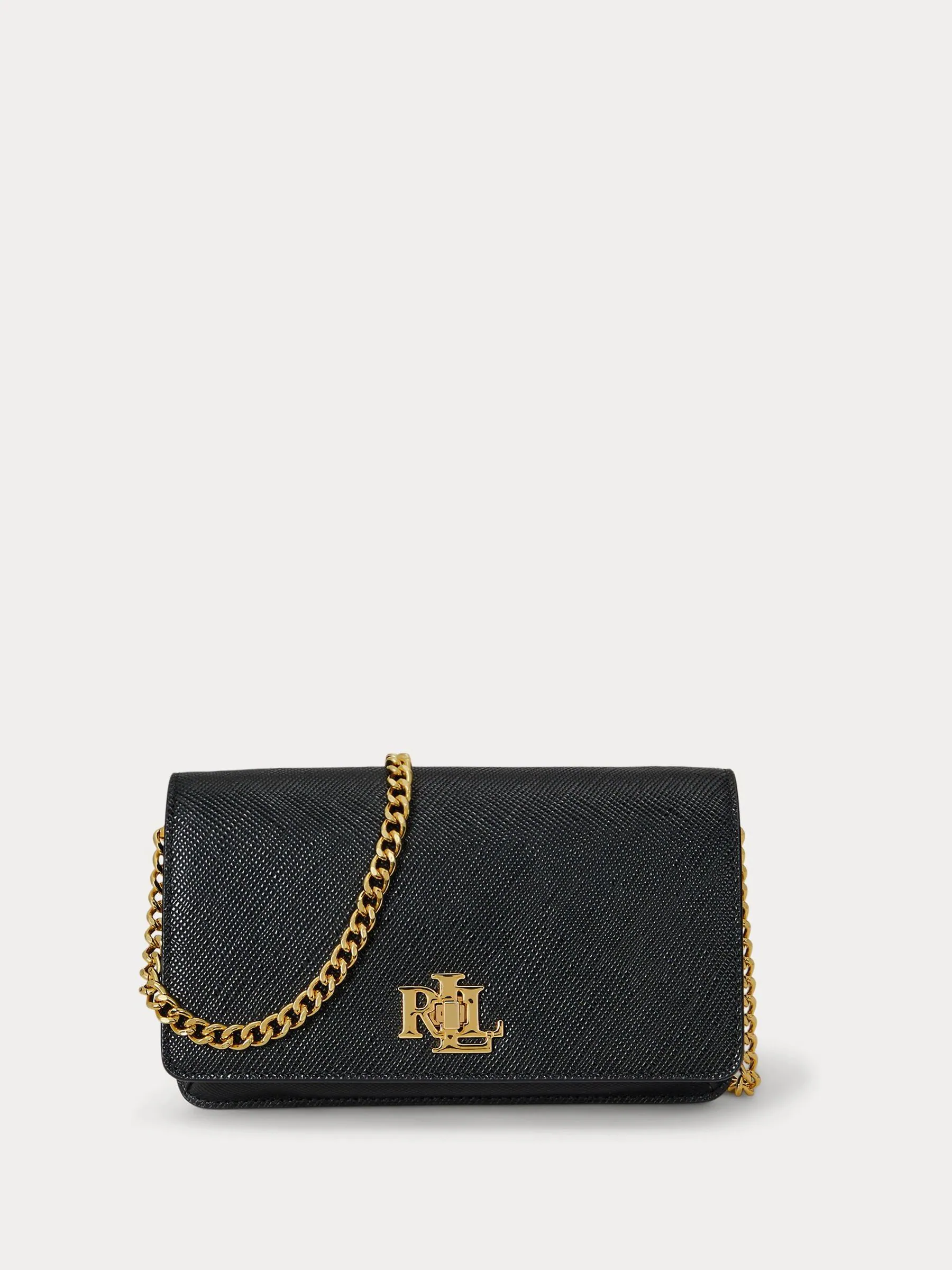 Zwart - Lauren Ralph Lauren Turn-Lock Tech Case Textured Cross-Body Bag
