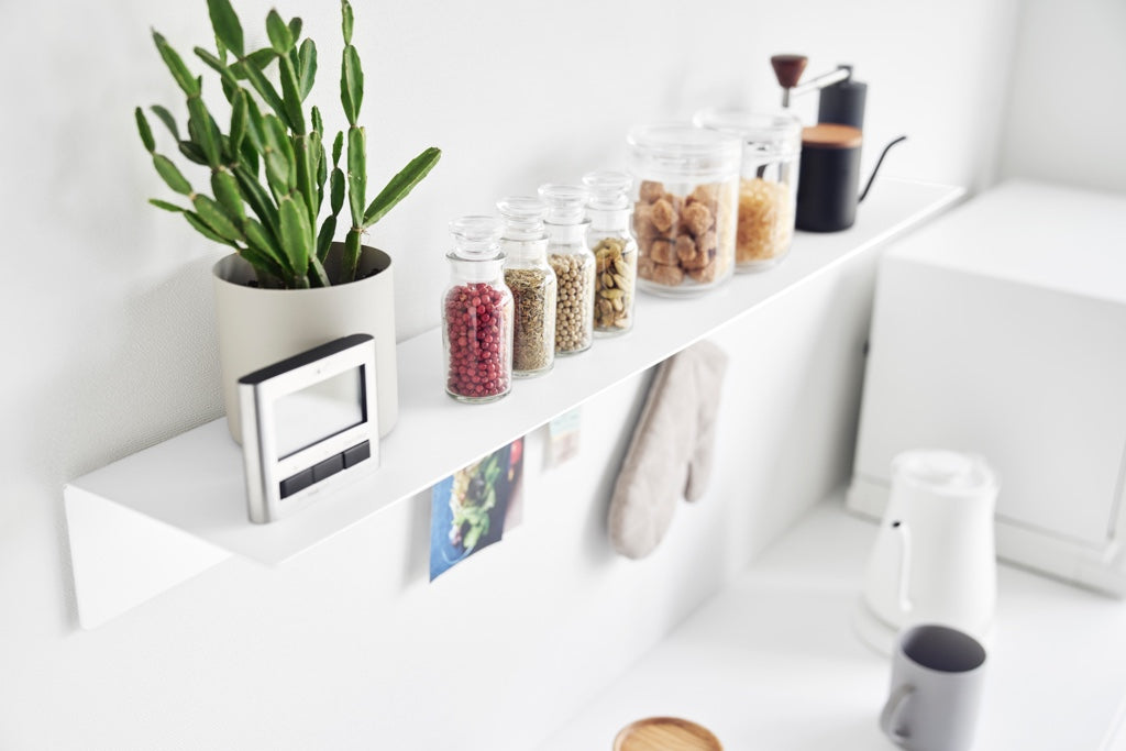 Yamazaki Wandplank met Magnetisch Paneel (90 cm) - Tower - Wit