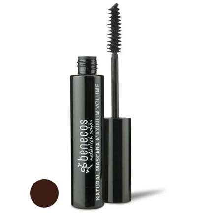 Benecos Mascara smooth bruin maximum volume (8 ml)