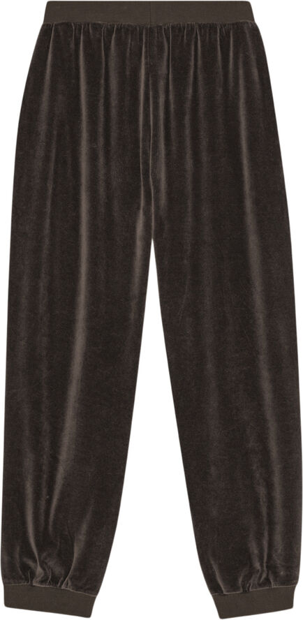 Moshi Moshi Mind mally sweatpants velvet Dark brown