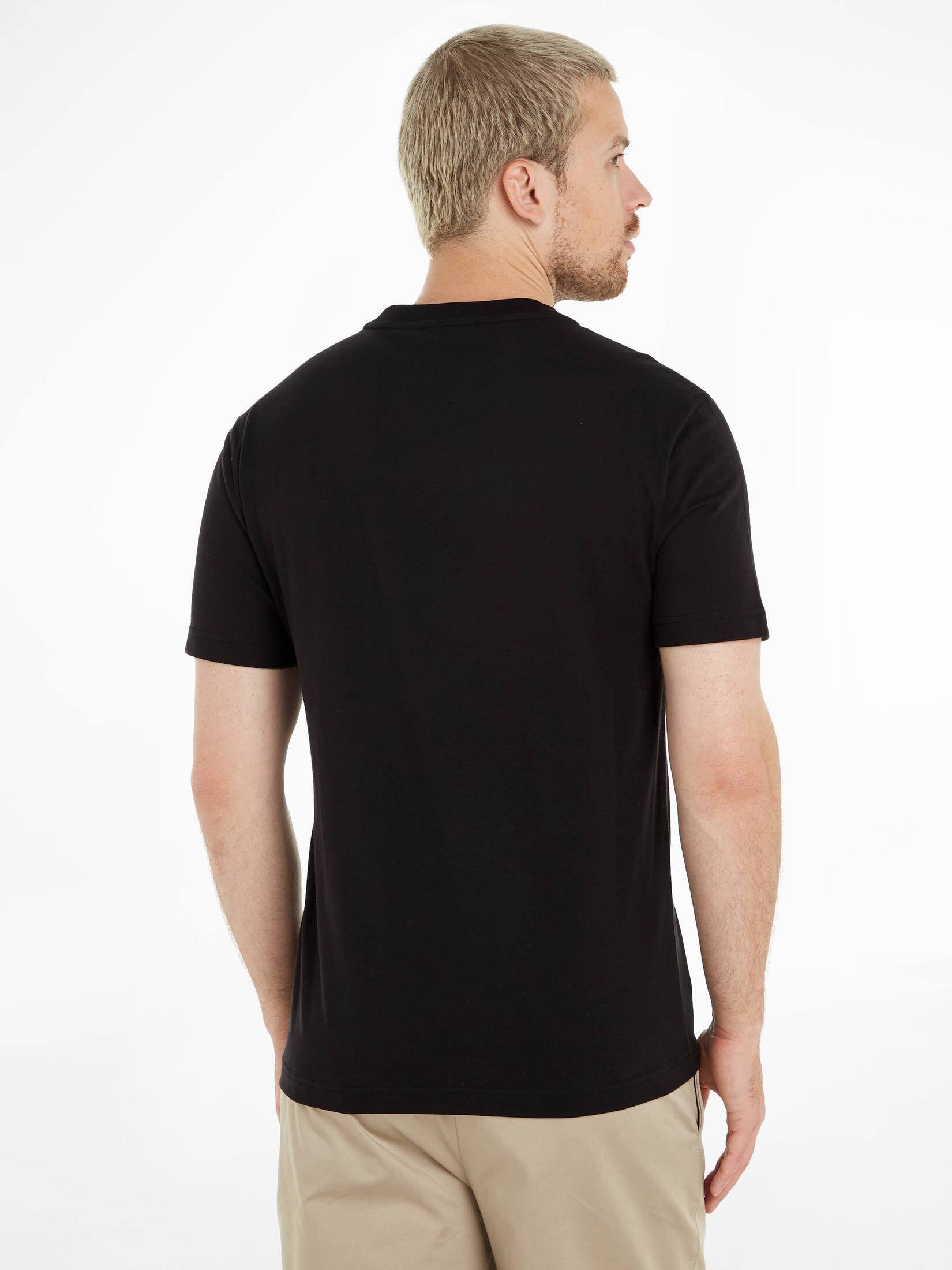 CALVIN KLEIN| Herren T-Shirt OPTIC LINE LOGO