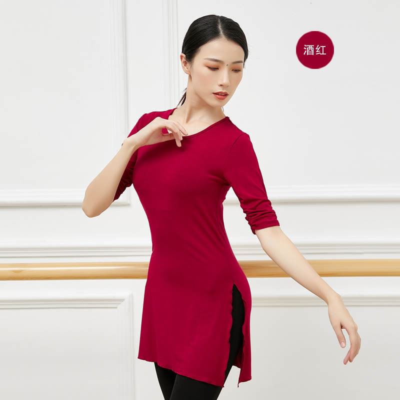 Cossita - Dans-T-shirt met elleboogmouwen en zijsplit