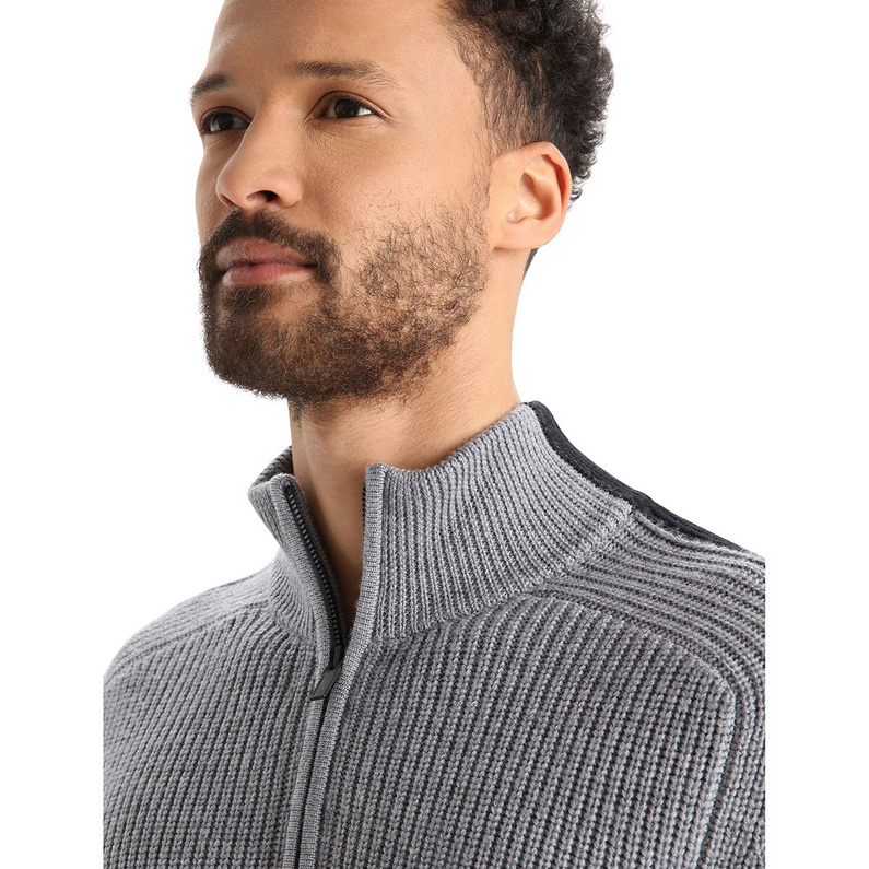 Icebreaker Herren Lodge Half Zip Longsleeve