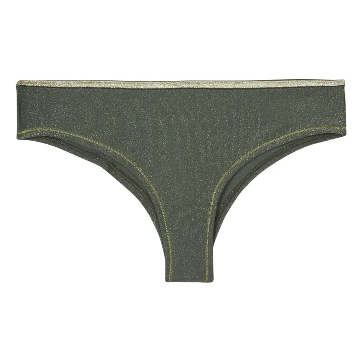 La Nouvelle Tanga Inès Métallisé | Vert kaki