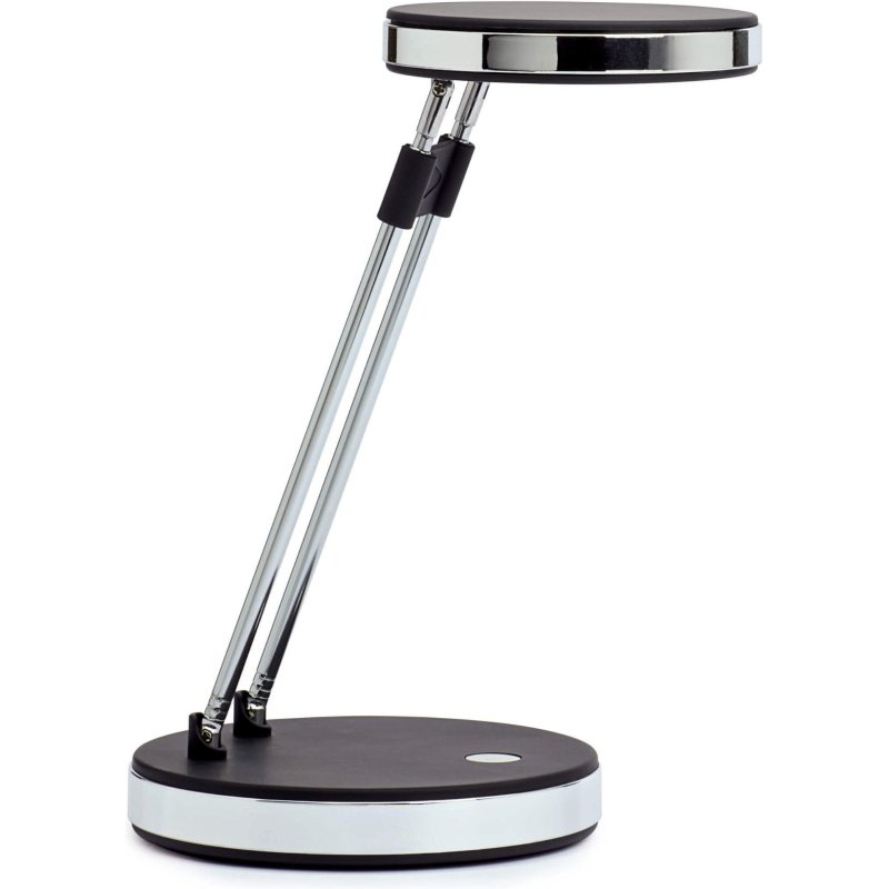 Lampe bureau maulpuck led basse consommation classe a 5wcordon 1,7m bras extensible   185 a 330mm coloris noir