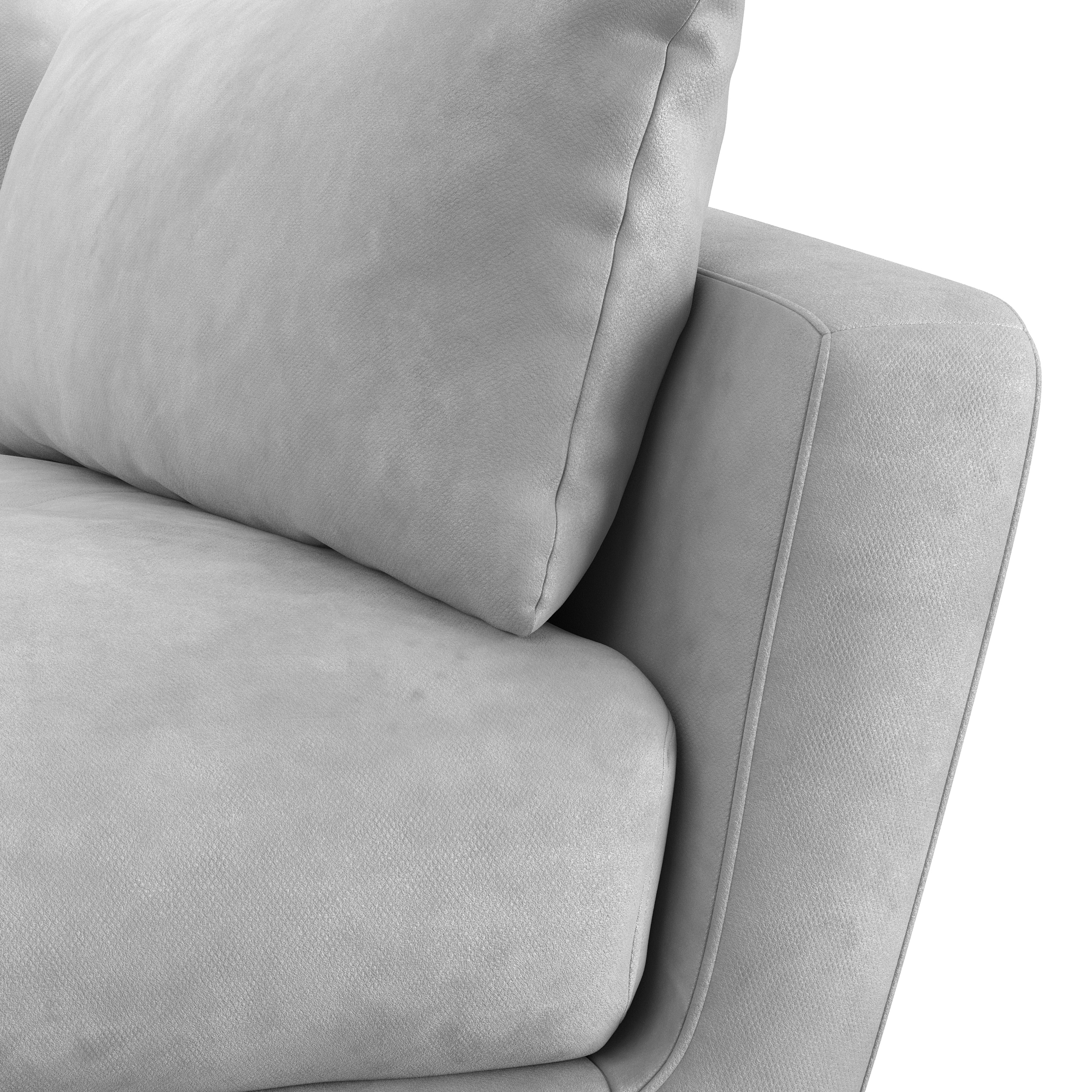 Sofa Samt DIYA hellgrau