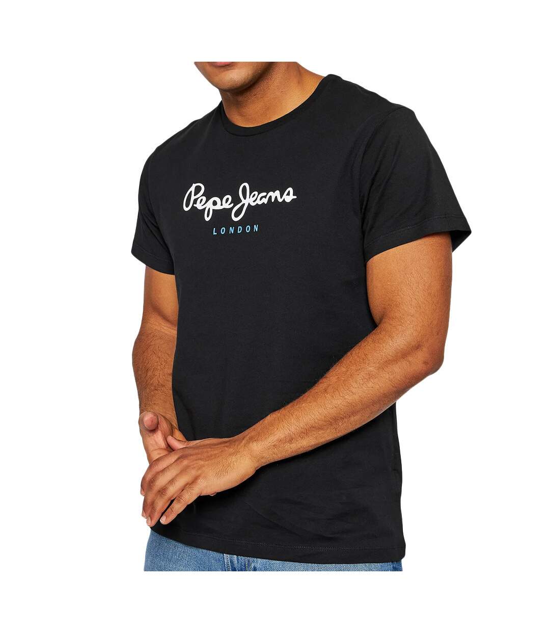 T-shirt Noir Homme Pepe Jeans Eggo N