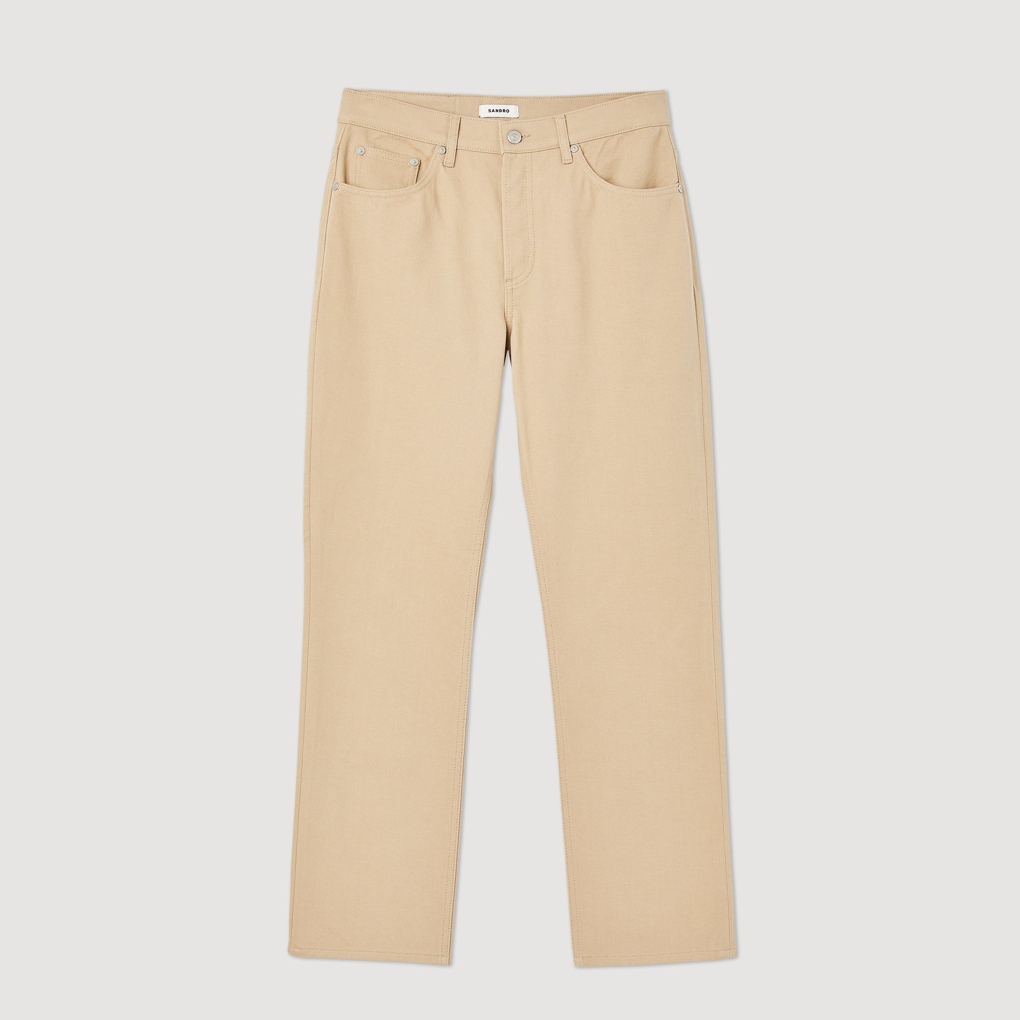 Jean droit en coton