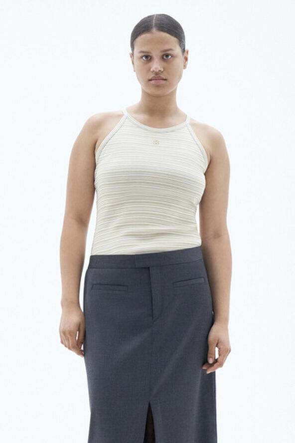Filippa K Striped Tank Dark yello