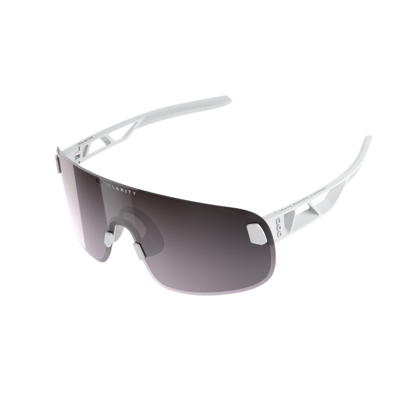 POC Elicit cykelbriller hydrogen white/clarity road/sunny silver