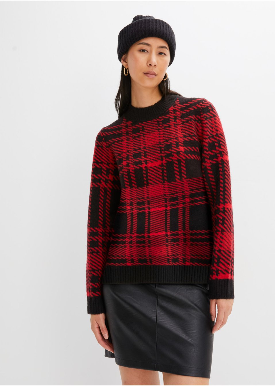 Pull à carreaux