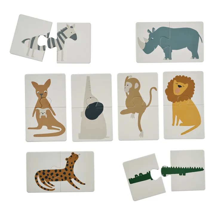 Liewood Puzzles Brett - Set de 8 | All together/Sandy