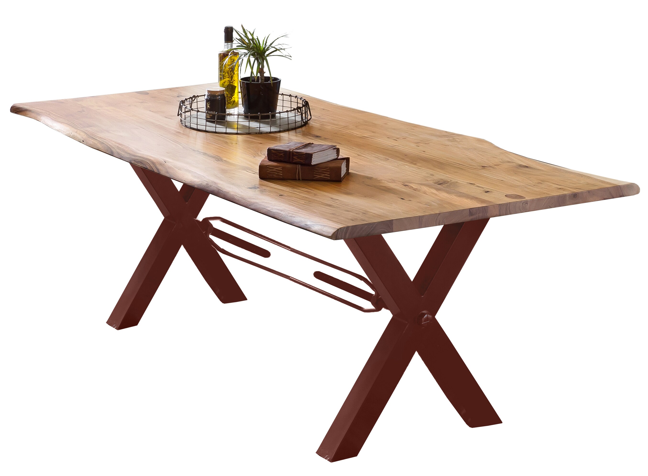 Tisch 160x85 Akazie natur Küchentisch Esstisch Speisetisch Esszimmer Wohnzimmer