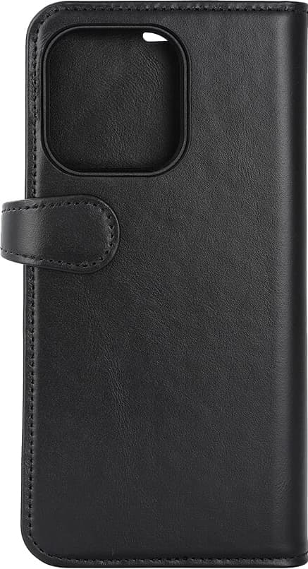 Buffalo iPhone 15 Pro Max 2in1 Leather MagSeries pungetui (sort)