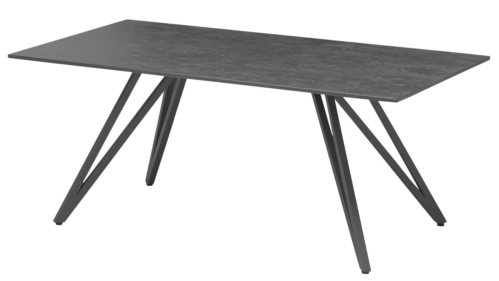 Couchtisch Jesse 110x46x70 cm Metall/Keramik schwarz