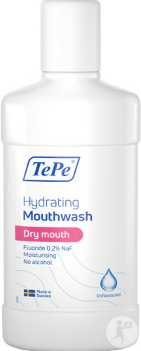 TePe Bain De Bouche Hydratant Non Aromatisé Bouche Sèche 500ml