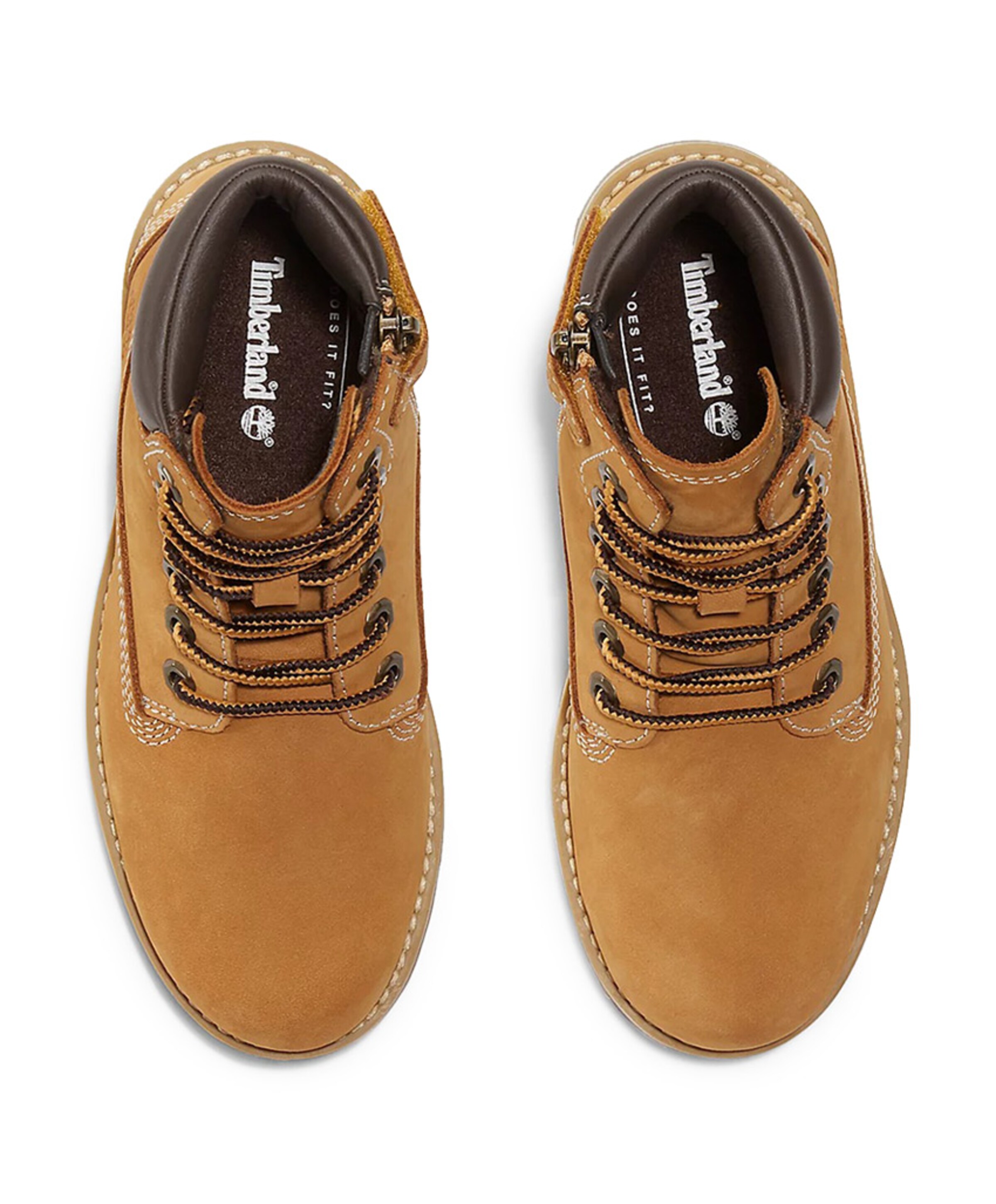 Timberland Courma Kid MID LACE UP BOOT jongens veterschoenen bruin