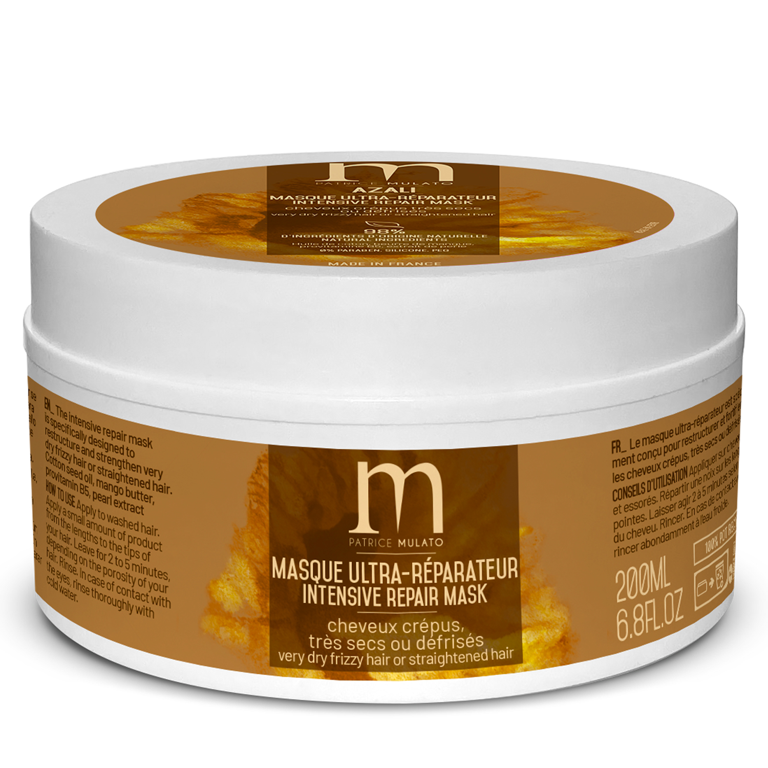 Masque Ultra-Réparateur Cheveux Dfriss Azali Mulato 200 ML