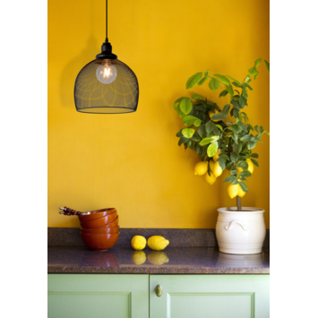 Lucide hanglamp Mesh zwart Ø28 cm