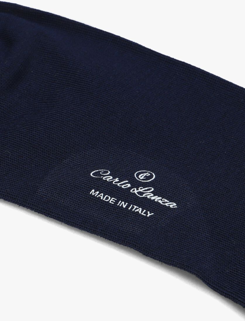 blauwe carlo lanza sokken 100 classico